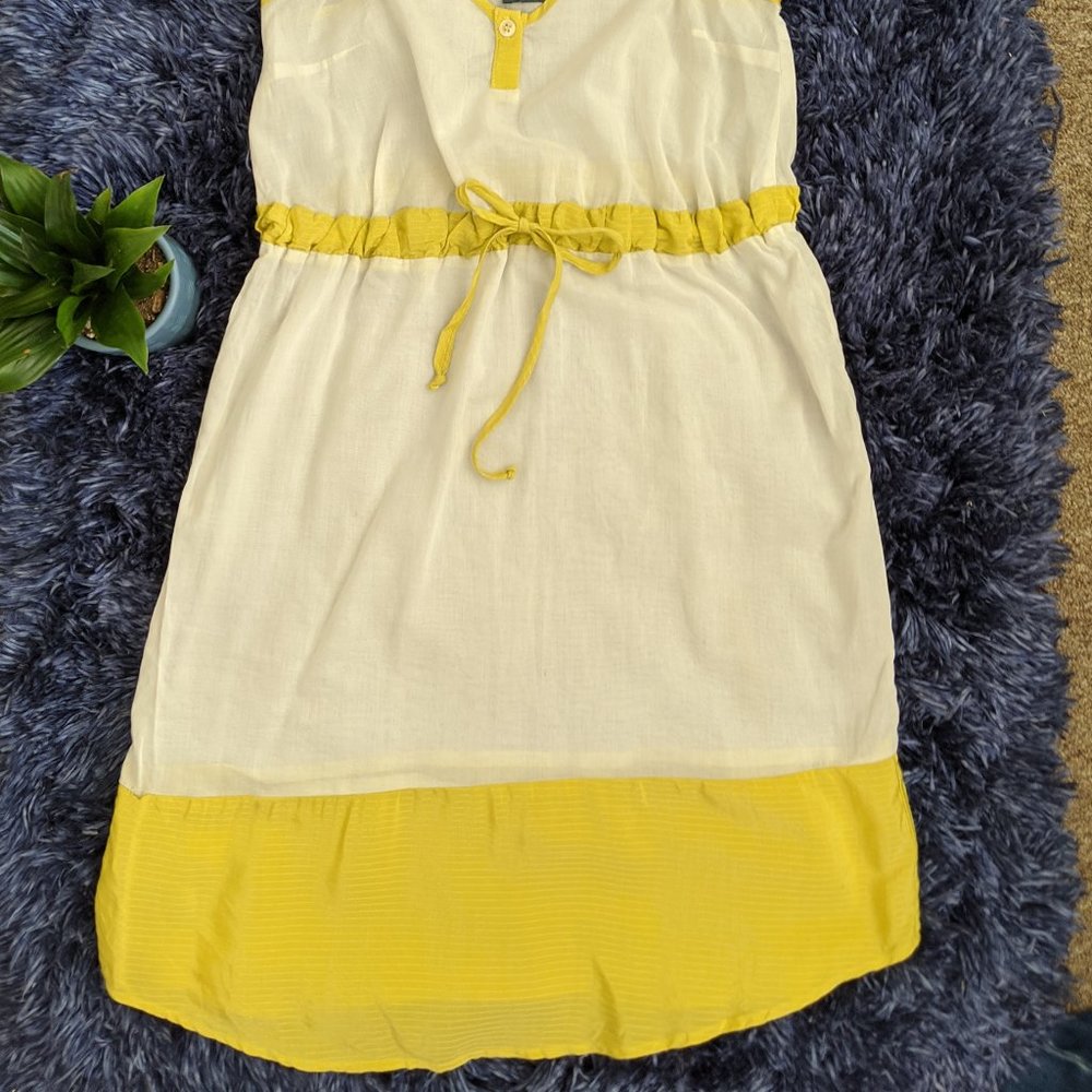 Anthropologie White Cotton Summer Dress - Picture 2 of 6